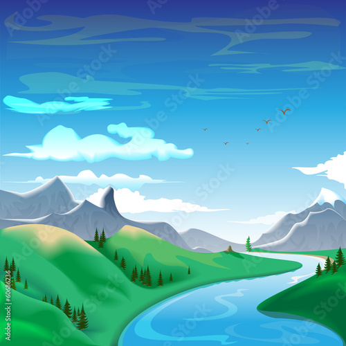Summer in the mountains