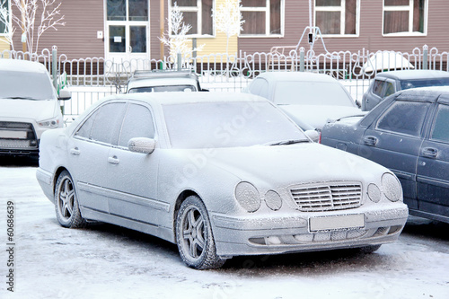 Frozen car