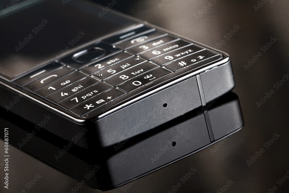 mobile phone on black background mobile phone on black background