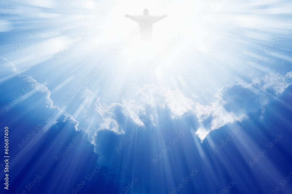 Jesus Christ in heaven - obrazy, fototapety, plakaty 