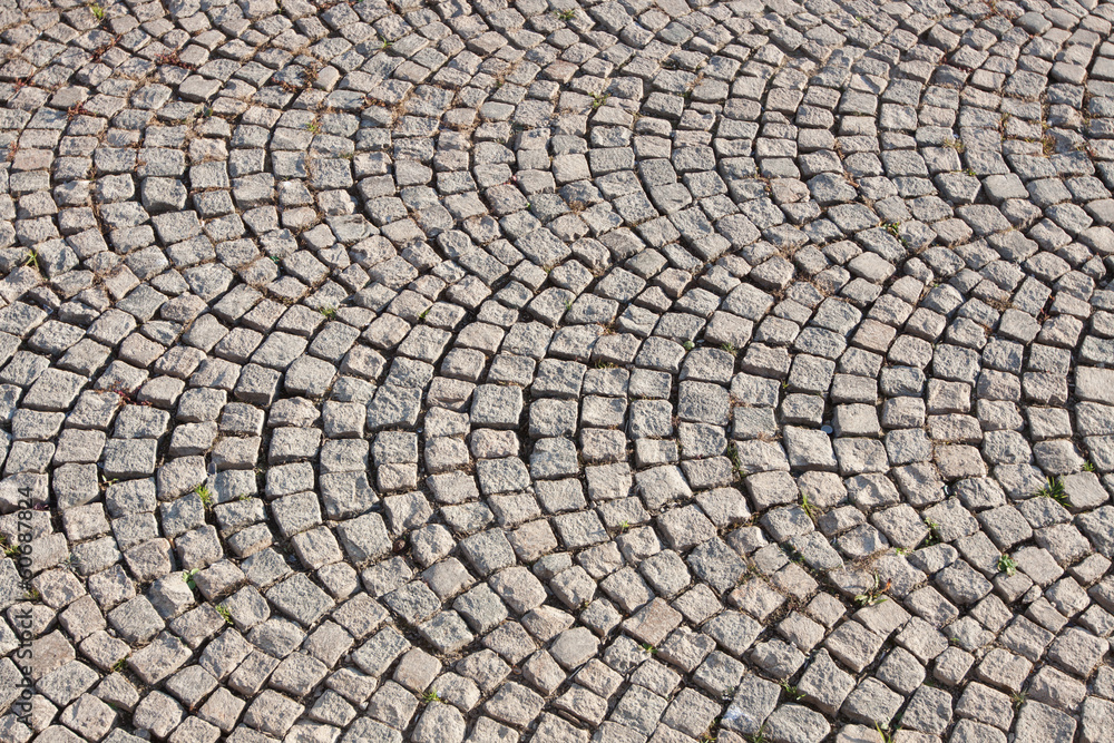 Paving stones from old