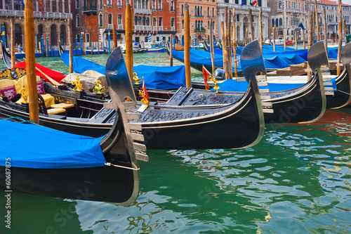 Gondolas in Venice © Sailorr