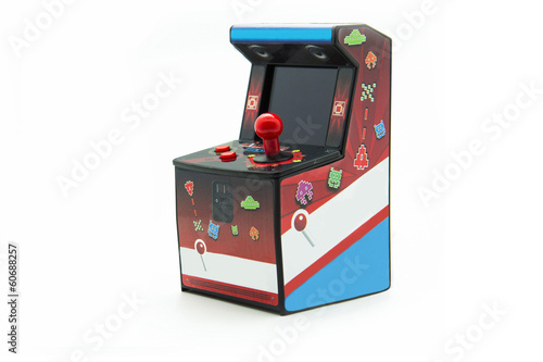 arcade box isolated on white background