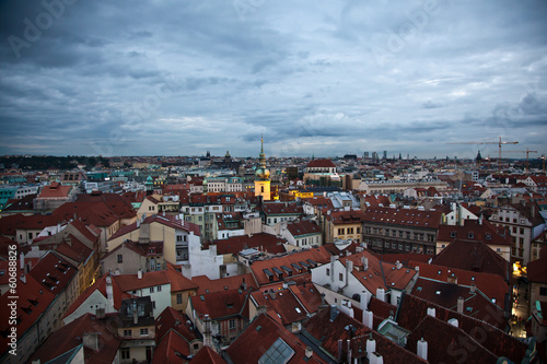 View from Old Town Hall in Prague
