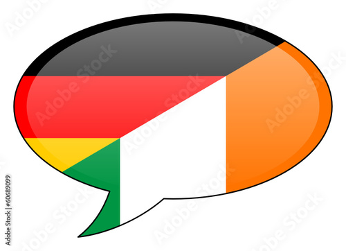 German Irish Speech Bubble Icon