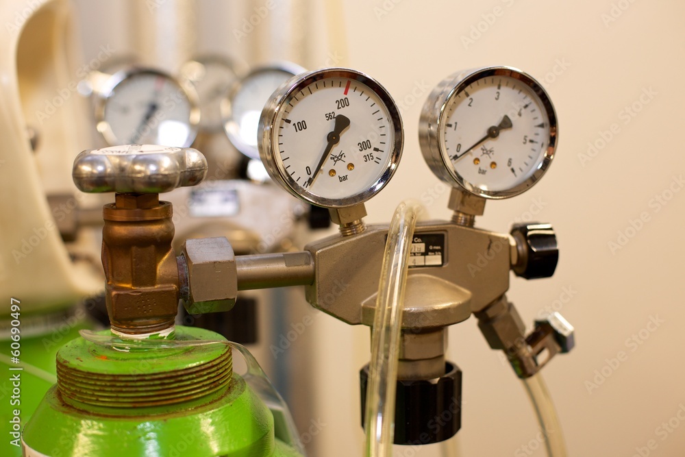 Gas Bottle with Pressure Indicator Gas Bottle with Pressure Indicator