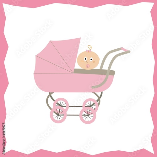 card with baby girl