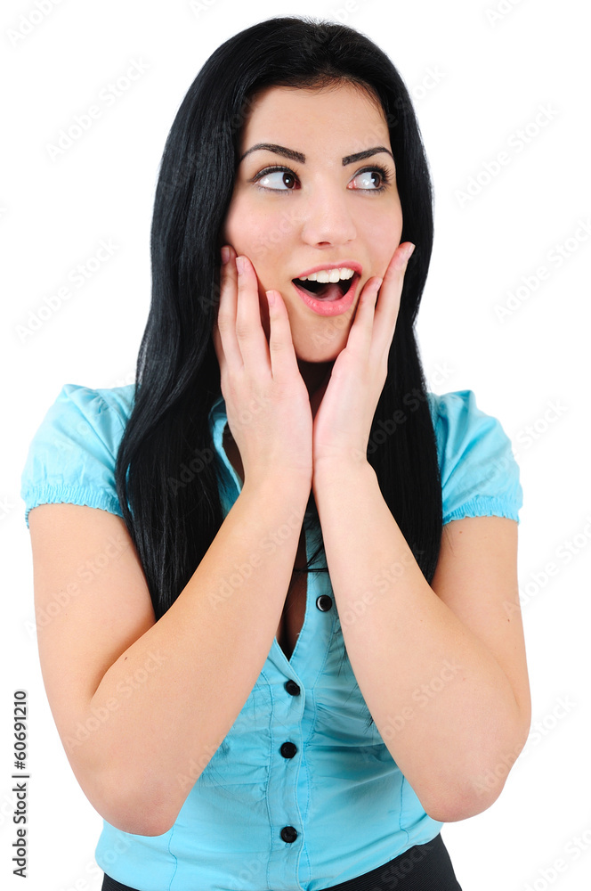 Isolated business girl Isolated business girl