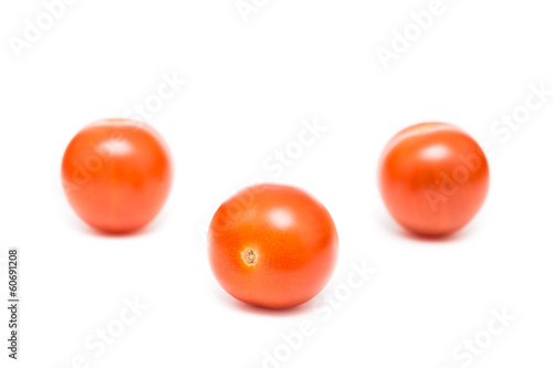 Red Cherry Tomatoes Isolated On White © radub85