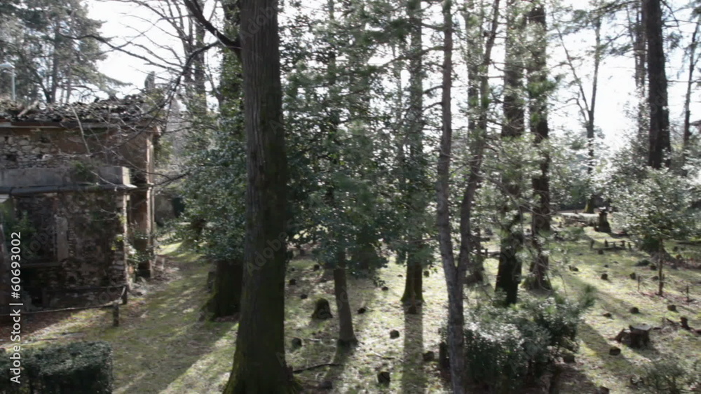 old abandoned cemetery in Viggiu, Italy old abandoned cemetery in Viggiu, Italy