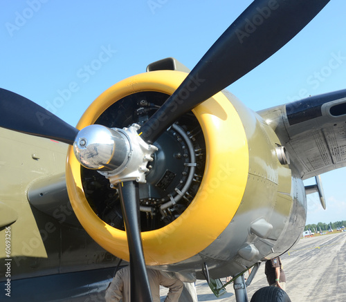 Old mobmber engine and propeller © icholakov