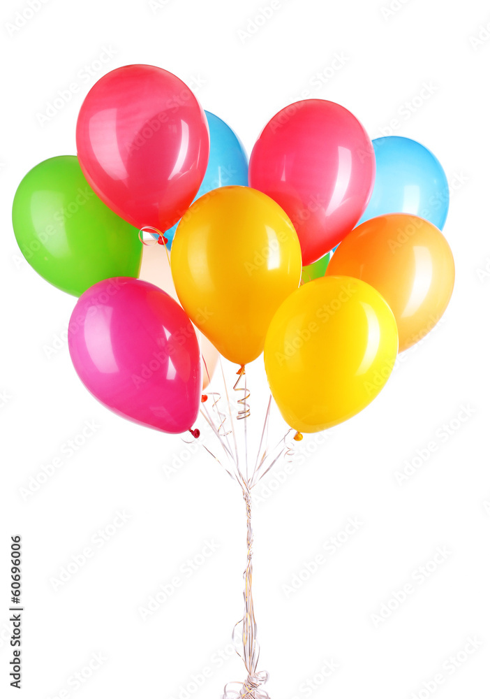 Colorful balloons isolated on white Colorful balloons isolated on white