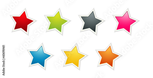 the set of seven color stars