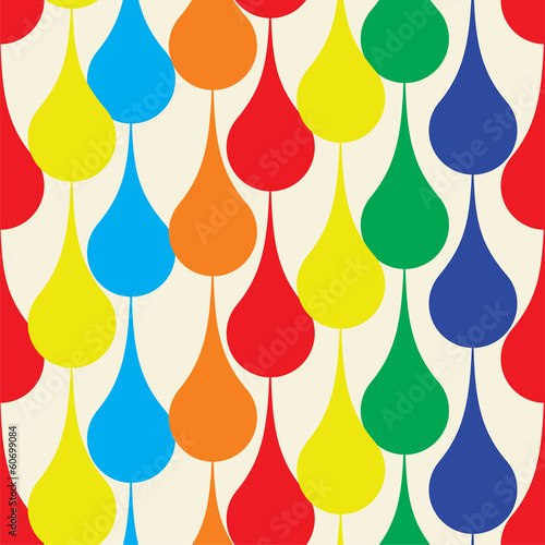 Seamless pattern with drops. Vector