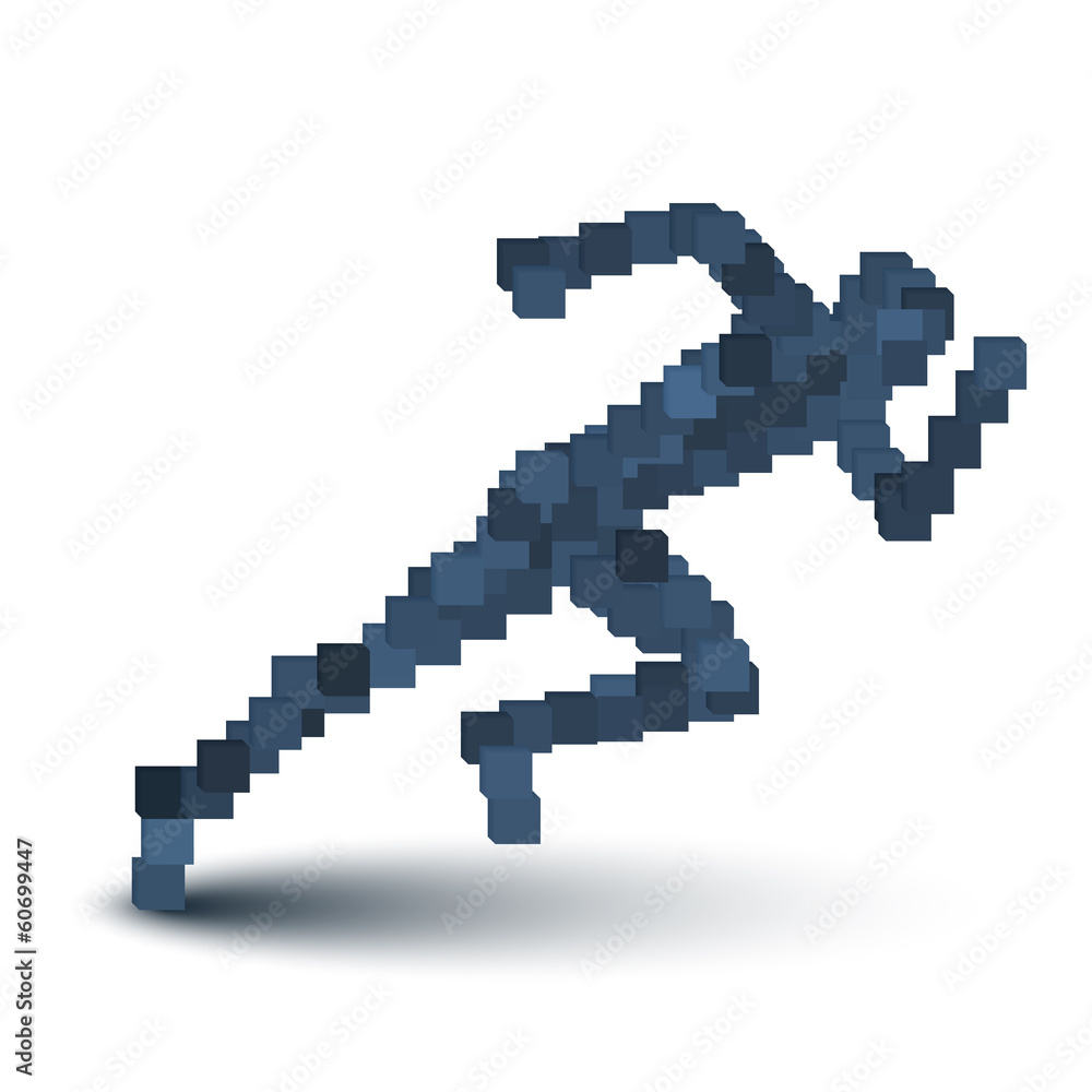 Fototapeta premium Abstract Running Human Figure