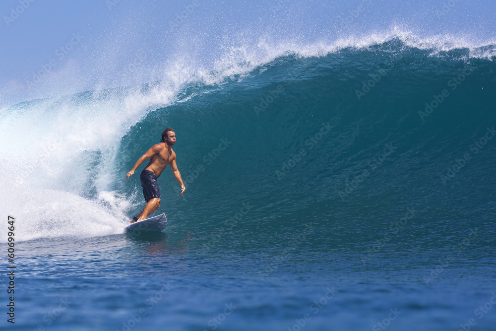 Surfing a wave Surfing a wave