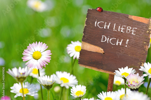 Schild - Ich liebe dich