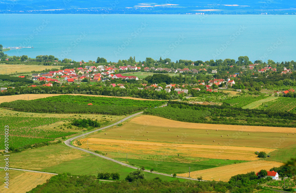 Little village at Lake Balaton in Hungary