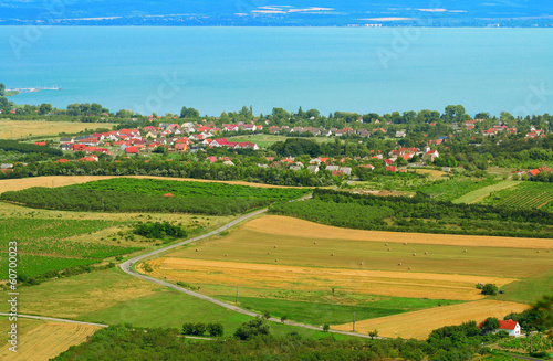 Little village at Lake Balaton in Hungary