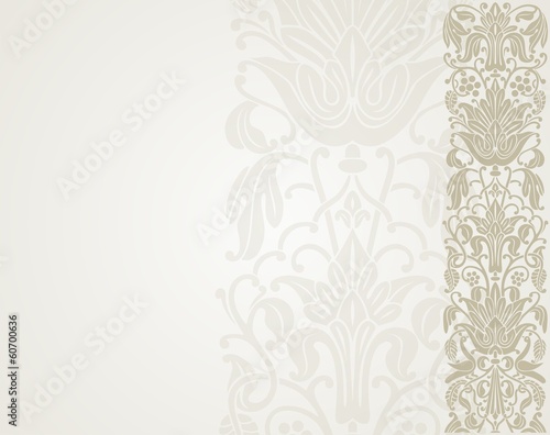 wedding card design, paisley floral pattern , India