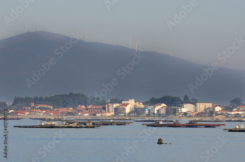 Vilanova de Arousa in the heart of Arosa estuary photo