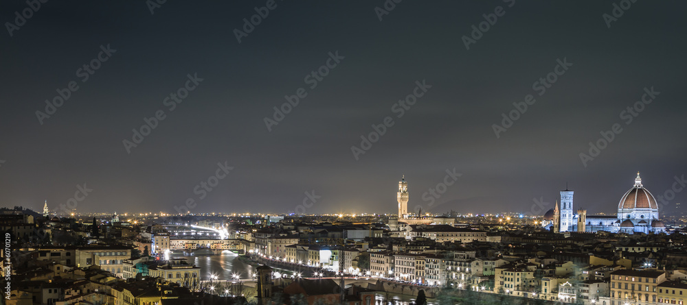 Firenze, skyline notturno