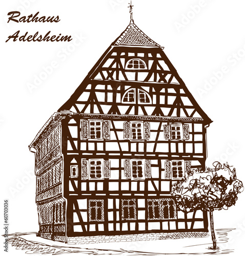 Rathaus Adelsheim Stadt Architektur Gebäude