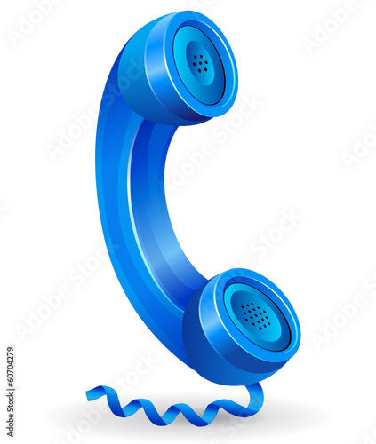 Blue phone icon
