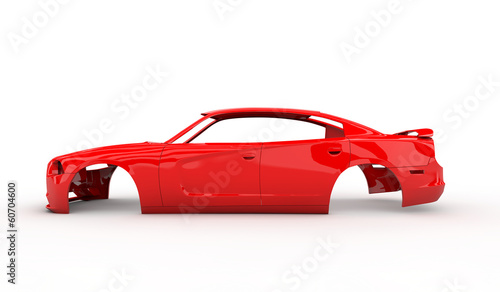 Red body car photo