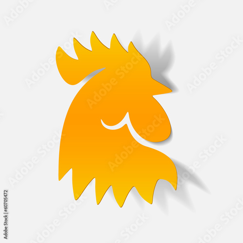 realistic design element: cock