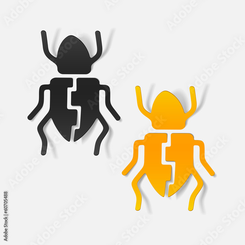 realistic design element: beetle