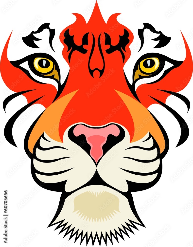 Obraz premium Tiger tattoo