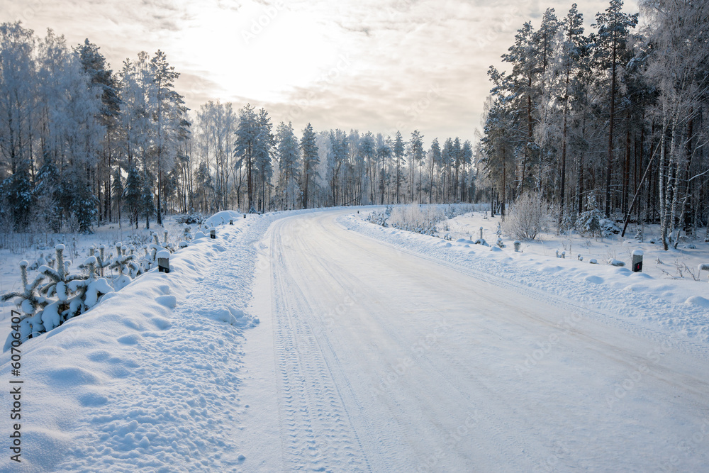 road in winter