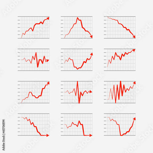 Graphic business ratings and charts collection