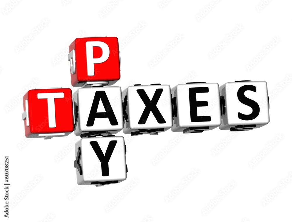 3D Pay Taxes Crossword 3D Pay Taxes Crossword