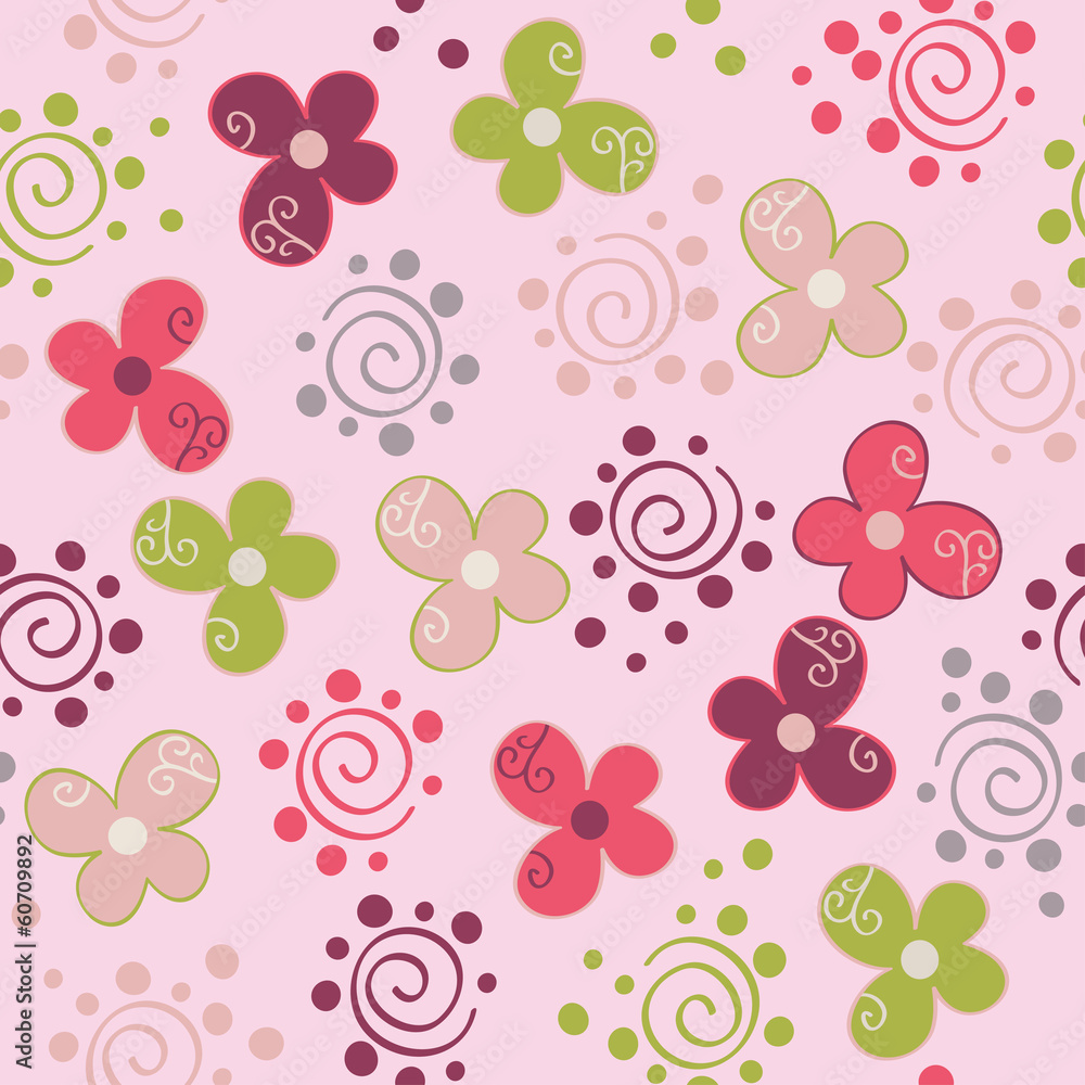 Seamless pattern with flowers Seamless pattern with flowers