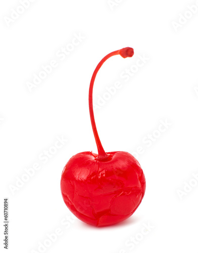 Red maraschino cherries