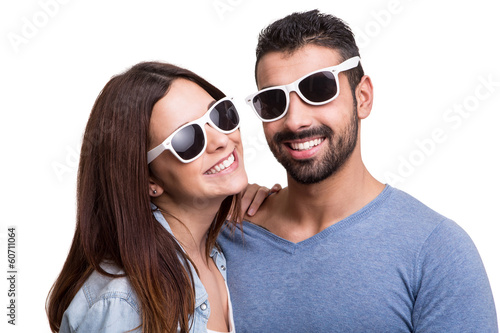 Portrait of a funny couple