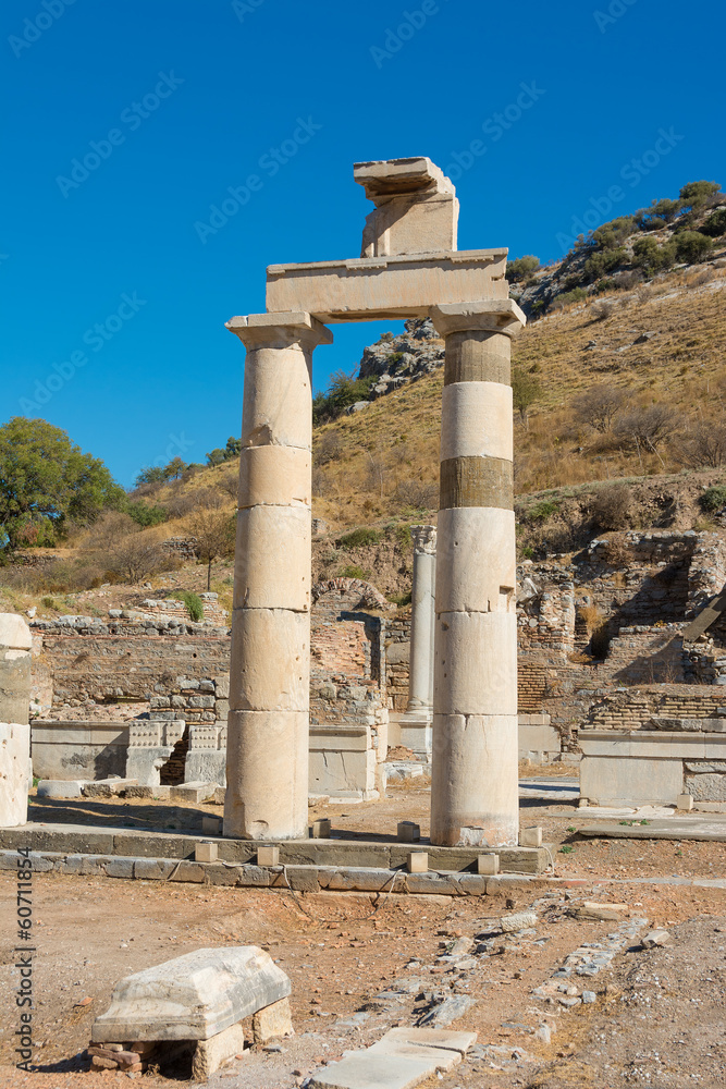 Ephesus, Turkey remains of the Prytaneum temple