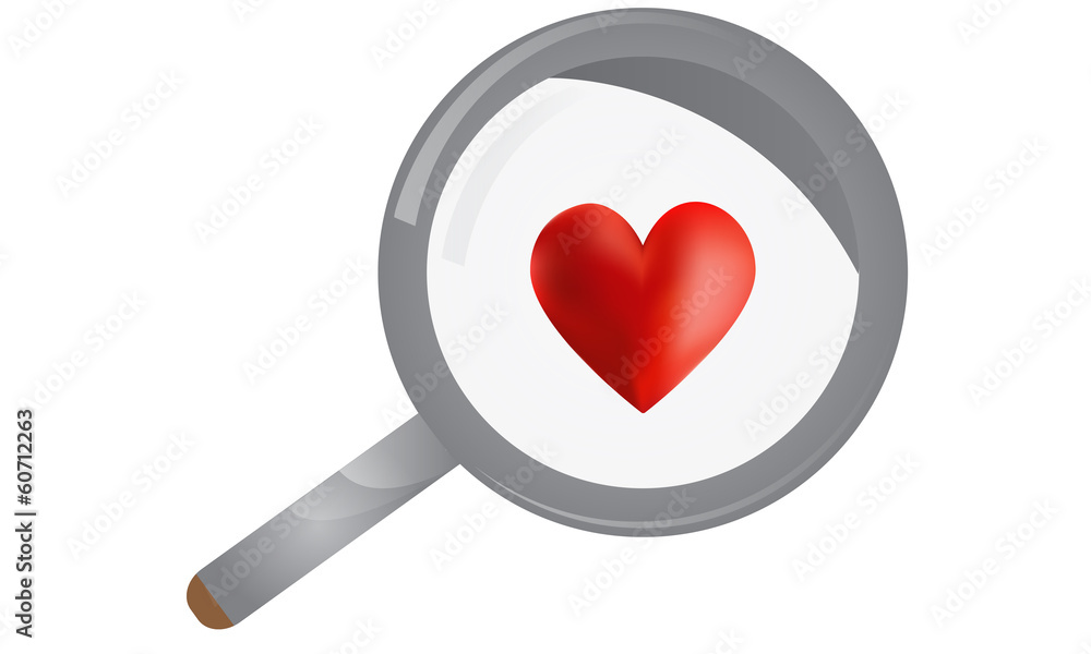 Heart Magnifying Glass Heart Magnifying Glass