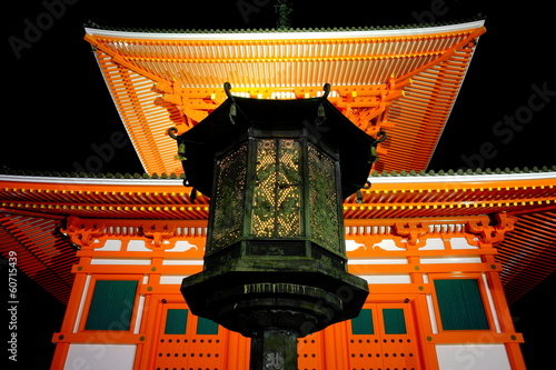 Koyasan temple by night photo