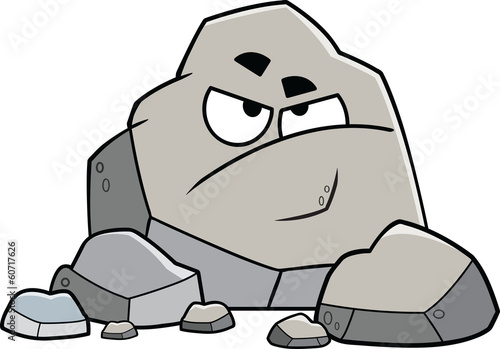 Grumpy Cartoon Rock