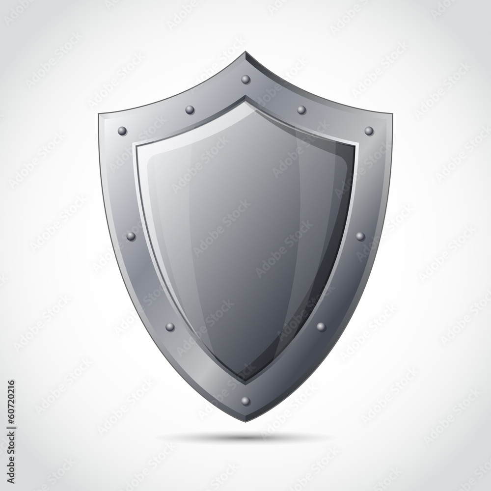 Blank shield business protection emblem Blank shield business protection emblem