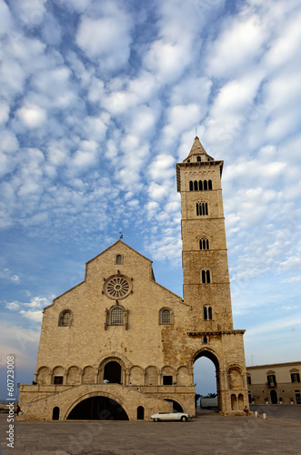 A view of the beautiful Trani cathedral.Puglia,Italy.