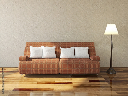 Sofa with cushions