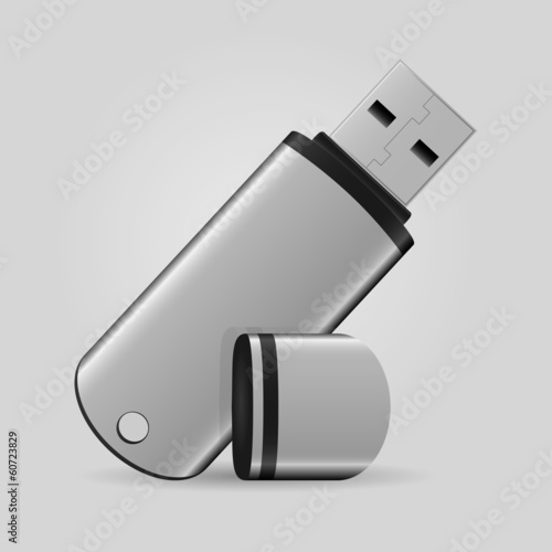 Fényképezés USB flash drive - vector