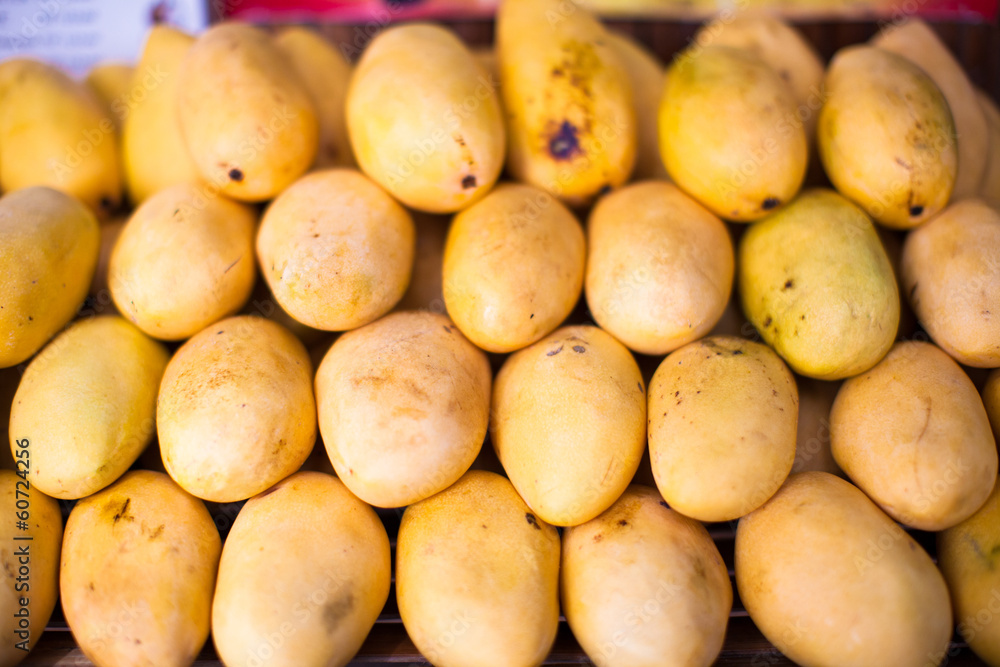 Yellow Mango in the local market on Boracay Yellow Mango in the local market on Boracay