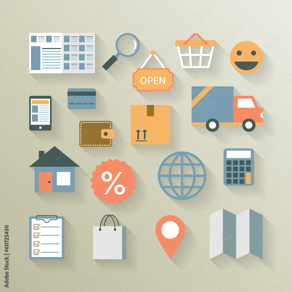 Interface elements for internet ecommerce Interface elements for internet ecommerce