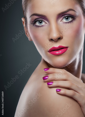 Professional make up - beautiful female art portrait 