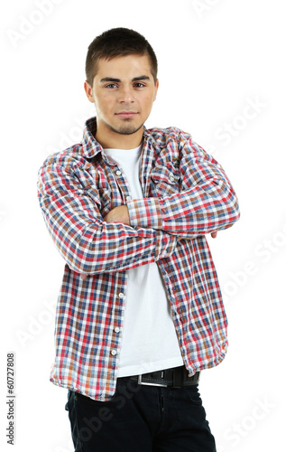 Handsome young man isolated...